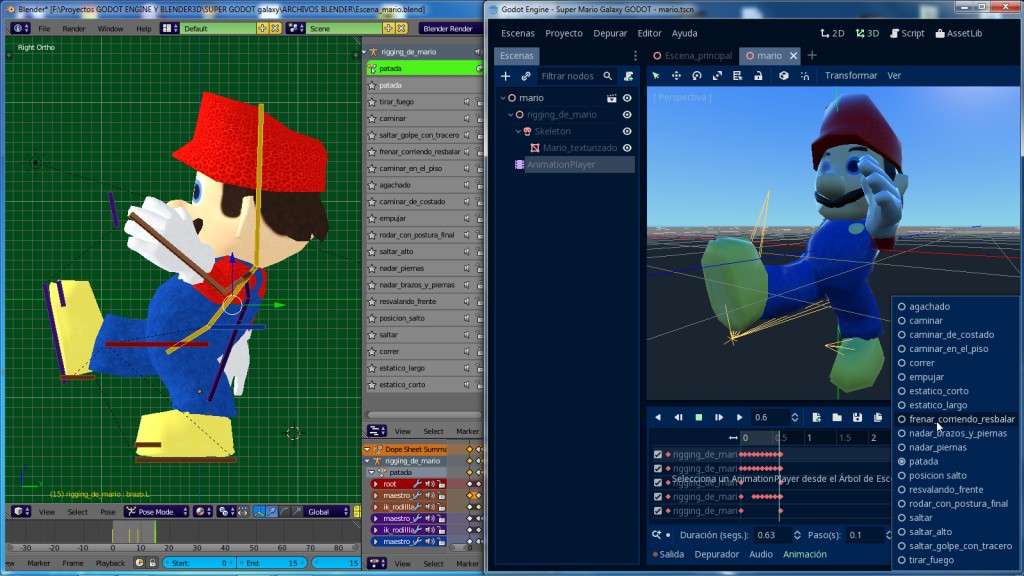 Mario Rigging compatible with Godot Game Engine preview image 2